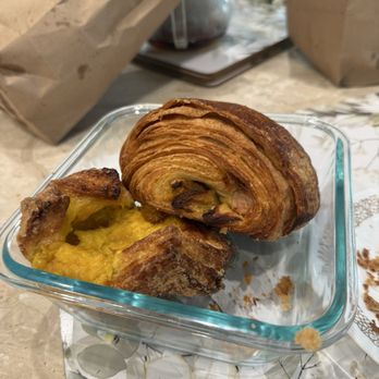 Rolling Out Cafe - Mango sticky rice kouign amann Apple lychee croissant - Bakeries Near Me - San Diego, California