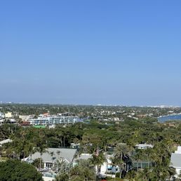 Goodyear blimp from the top of the lighthouse.