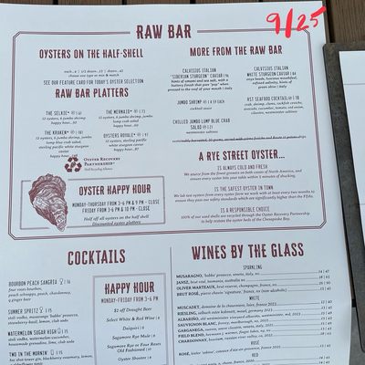 Menu photo 6 Rye Street Tavern Baltimore, MD Menu photo 6 Rye Street Tavern Baltimore, MD