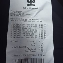 Rite Aid - When all you need is Gatorade, and the store won't honor their sale because the cashier is too busy to care.