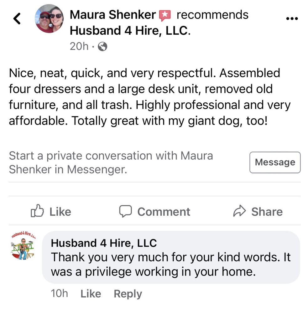 Slide of Husband 4 Hire