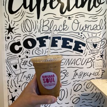 Nirvana Soul Coffee - Cold brew with oat milk - Coffee & Tea Near Me - Cupertino, California Nirvana Soul Coffee - Cold brew with oat milk - Coffee & Tea Near Me - Cupertino, California
