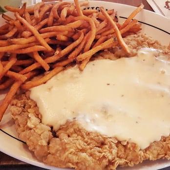 Saltgrass Steak House - Chicken Fried Steak with Sweet Potato Fries. - Steakhouses Near Me - Irving, Texas