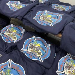 CSA Designing - Clearwater Beach Fire Station, 5 colored simulation process screen print