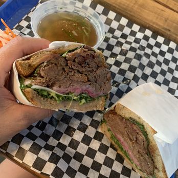 And Broth - Pho brisket sandwich - Asian Fusion Near Me - Santa Ana, California