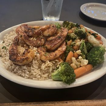 Bourbon St. Cafe - Blacken Blackened Shrimp with veggies - Seafood Near Me - Oklahoma City, Oklahoma Bourbon St. Cafe - Blacken Blackened Shrimp with veggies - Seafood Near Me - Oklahoma City, Oklahoma