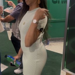 This woman was racist towards me, and she humiliated me in front of everyone in the stadium. This woman was racist towards me, and she humiliated me in front of everyone in the stadium.
