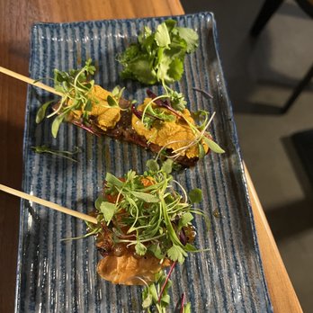 Taberu - OMG. Wow! The Wagyu skewer with uni, and the Salmon skewer with ikura were both amazing. - Ramen Near Me - Los Angeles, California
