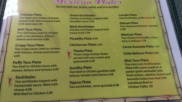 Menu photo 3 Bennys Tacos Universal City, TX