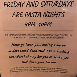 Scallywags Bar and Grill - Menu
