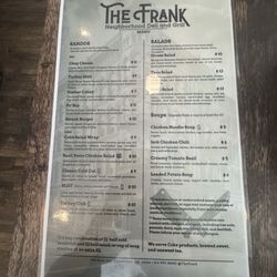 The Frank: Neighborhood Deli and Grill - The Frank Menu