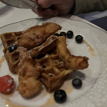 The Office Lounge Dovah - Chicken and waffles $20 - Lounges Near Me - Dover, New Hampshire