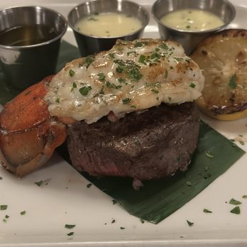 Son'z Steakhouse - Filet Mignon and Spiny Lobster Tail - Steakhouses Near Me - Lahaina, Hawaii