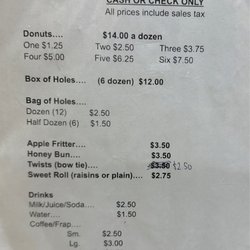 Donut King - Prices