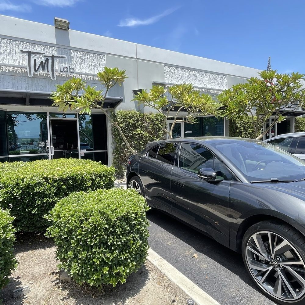 Tint Lab - Jaguar IPACE in front of store - Car Window Tinting Near Me - Chino, California