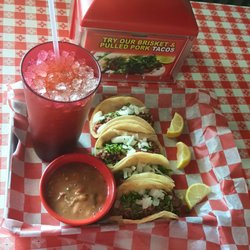Southern BBQ - Brisket and pulled pork street tacos.