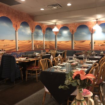 Cafe Paprika - Inside beautiful wall painting - Moroccan Near Me - Aurora, Colorado