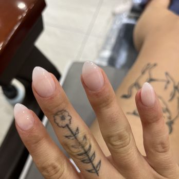 Winnie Nails Spa - Dip manicure with tips and almond shape (extra pointy) - Nail Salons Near Me - Westfield, New Jersey Winnie Nails Spa - Dip manicure with tips and almond shape (extra pointy) - Nail Salons Near Me - Westfield, New Jersey