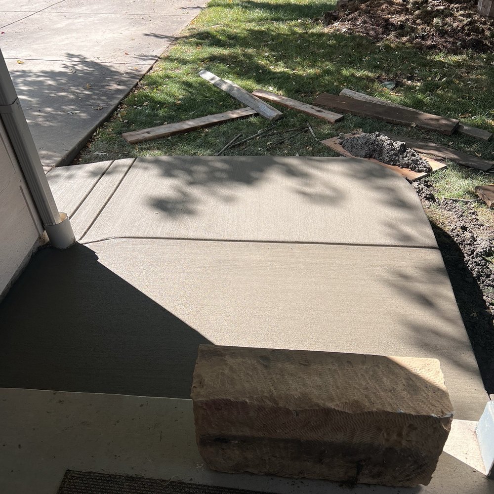 Andies Concrete - Made sidewalk wider and more level - Masonry/Concrete Near Me