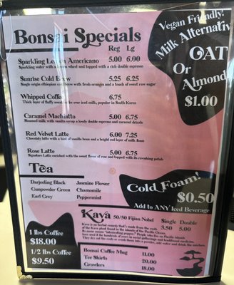 Menu photo 7 Bonsai Beverage Clearwater, FL