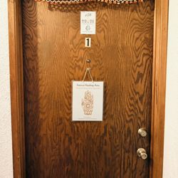 The door to the studio.
