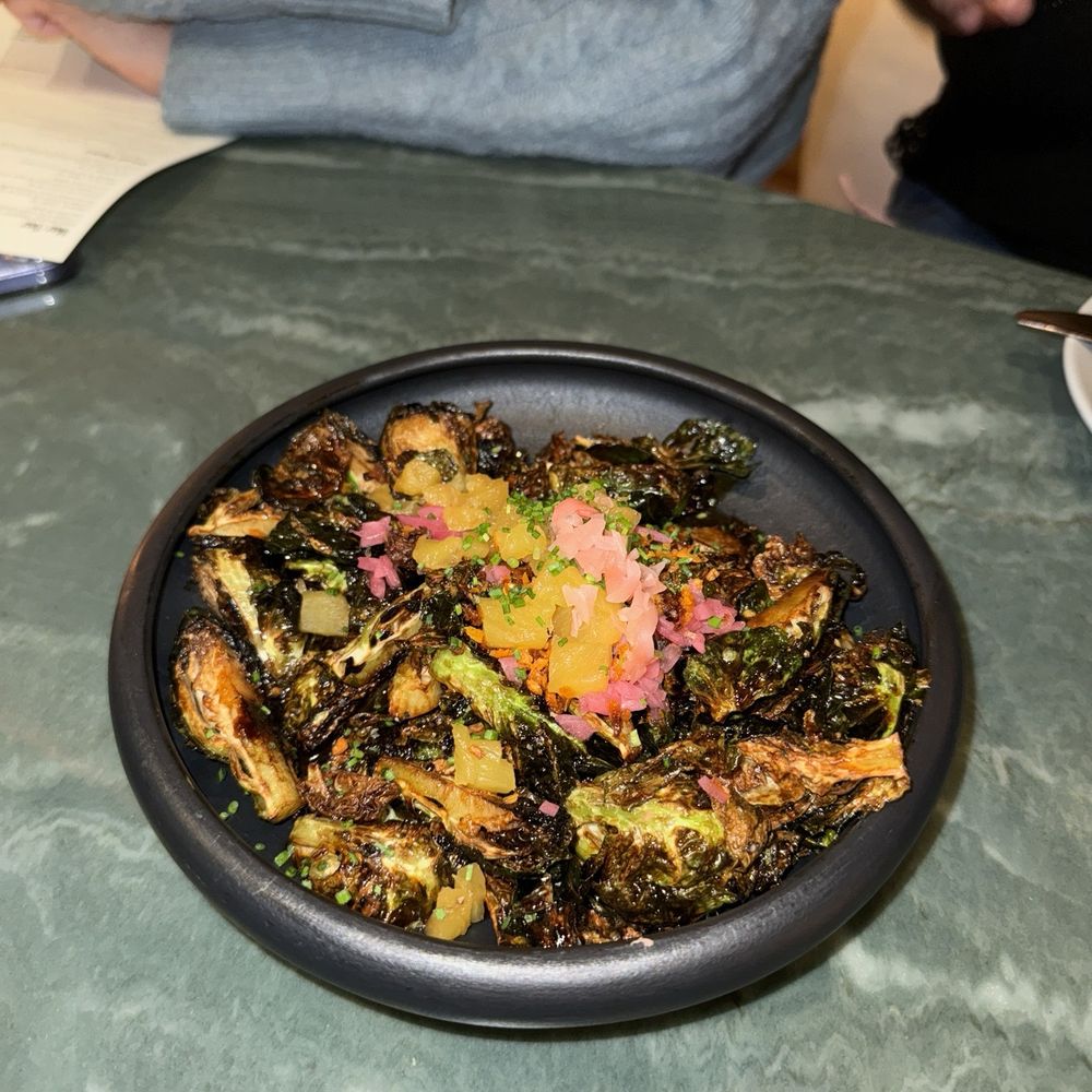 Aaktun - charred brussels - Coffee & Tea Near Me - Clayton, North Carolina