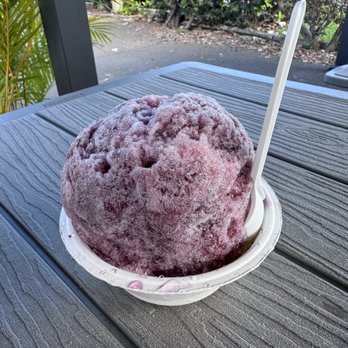 Aloha Made Shave Ice - This is a large grape with sour spray. - Shaved Ice Near Me - Lahaina , Hawaii