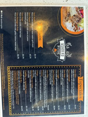 Menu photo 3 Asadero Pitic Mesa, AZ