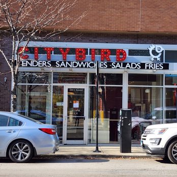 CityBird - two cars parked in front of a store - Chicken Shop Near Me - Chicago, Illinois