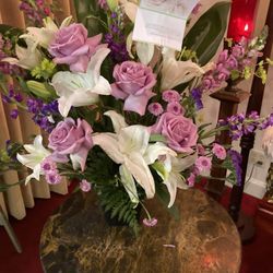 My aunt's lovely flowers. I'm sure she would have been pleased.