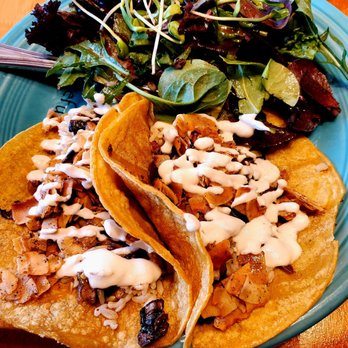 Cafe Gratitude - Flourishing (mushroom tacos) - Vegan Near Me - Kansas City, Missouri Cafe Gratitude - Flourishing (mushroom tacos) - Vegan Near Me - Kansas City, Missouri