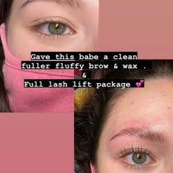 Sparkling Lash - Lash Lift Specialist - My before & after with lash lift, tint, conditioning and brow wax and lamination