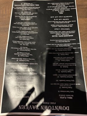 Menu photo 2 Downtown Tavern Columbus, OH