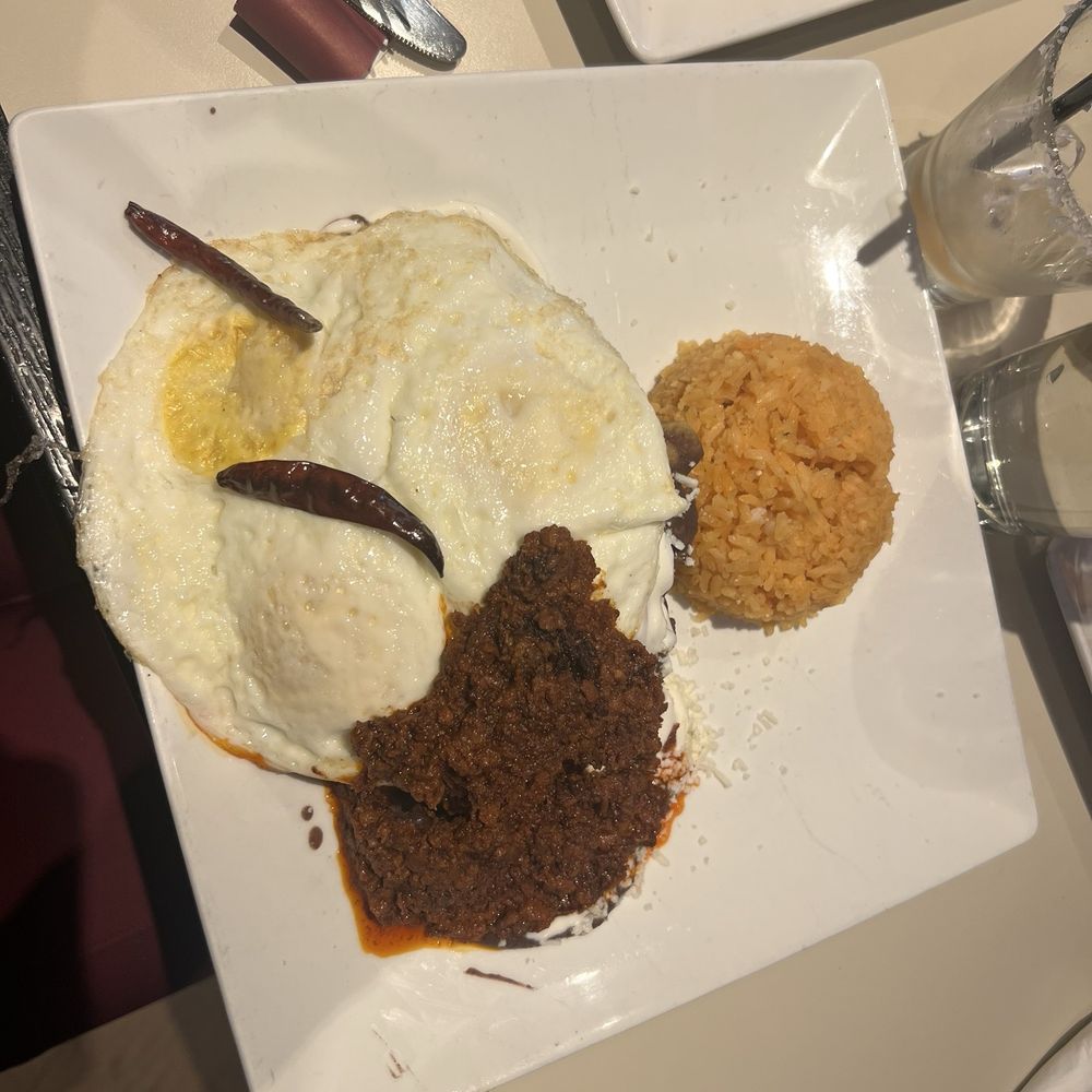 Chilaquiles Special with chorizo