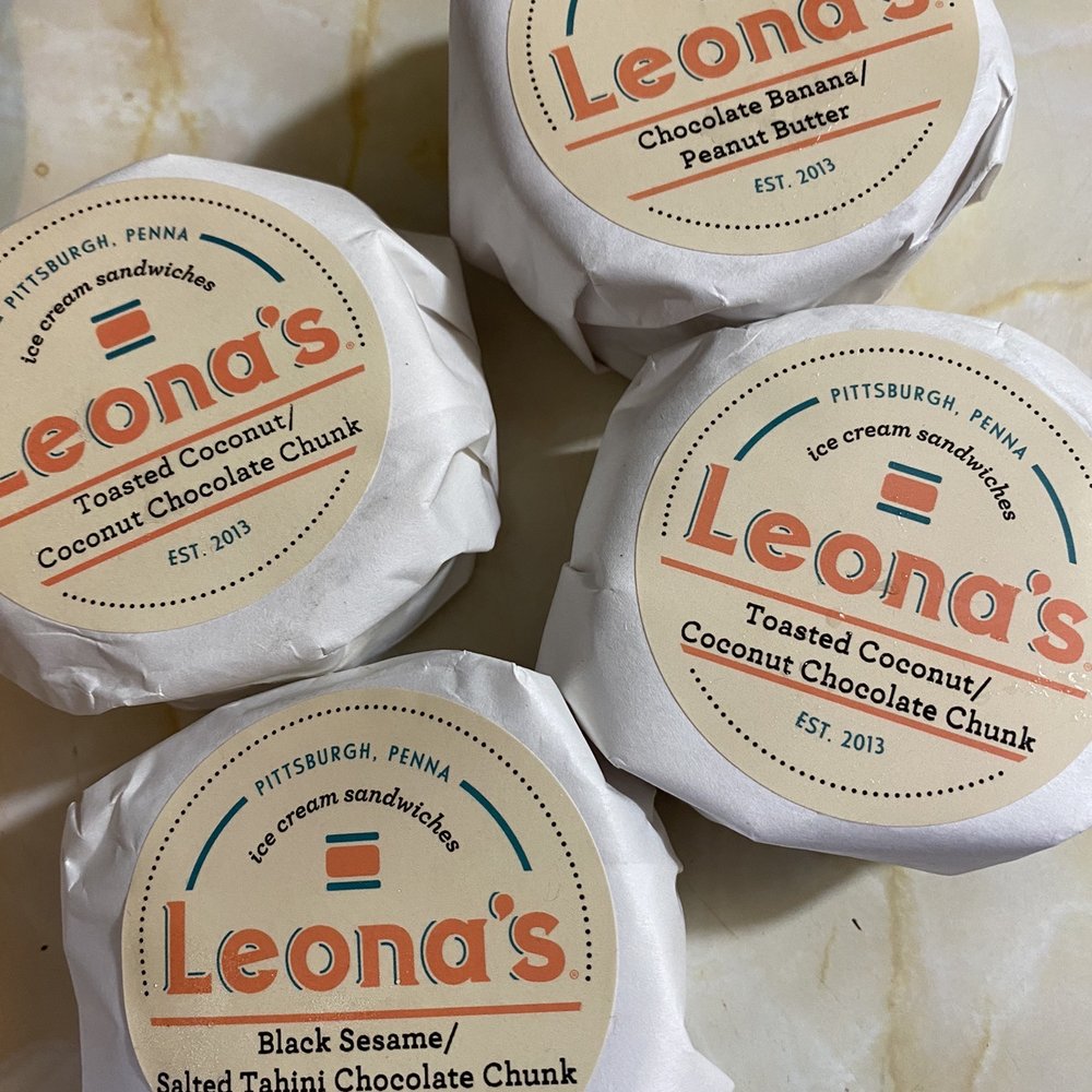 Leona's Ice Cream Sandwiches - three different flavors - Ice Cream & Frozen Yogurt Near Me - Pittsburgh, Pennsylvania