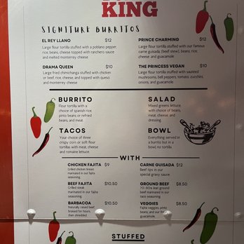 Burro King Mexican Grill - Menu as of 3/8/2023 - Mexican Near Me - Lago Vista, Texas Burro King Mexican Grill - Menu as of 3/8/2023 - Mexican Near Me - Lago Vista, Texas