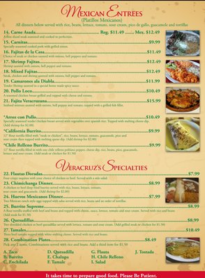 Menu photo 2 Mi Veracruz Restaurant Jacksonville, FL