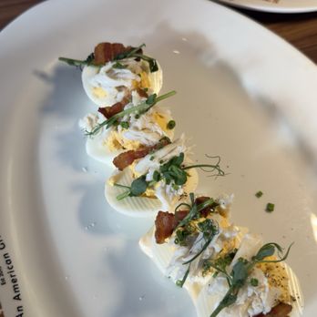 Steak & Bourbon - Lobster deviled Eggs - Steakhouses Near Me - Louisville, Kentucky Steak & Bourbon - Lobster deviled Eggs - Steakhouses Near Me - Louisville, Kentucky