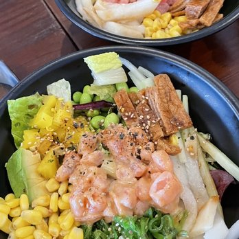 I Noodle Ramen & Dumpling - Poke Lunch - Tuna (top) & Salmon (bottom) - Poke Near Me - Ponte Vedra Beach, Florida
