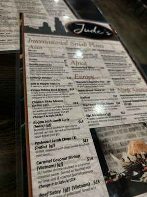 Menu photo 5 Jude’s Crystal Lake, IL