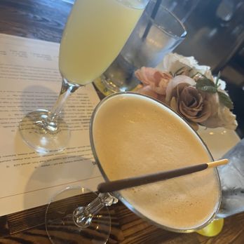 Bosscat Kitchen & Libations - Hey mimosa and a delicious espresso martini - New American Near Me - Irvine, California