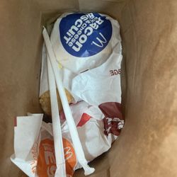 McDonald's - This is the way I got my food look at the wrap job