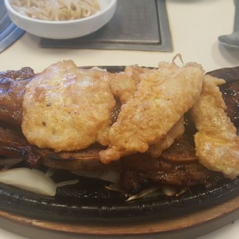 Han Yang Restaurant - This was my fish June and kalbi plate. Very delicious - Korean Near Me - Honolulu, Hawaii Han Yang Restaurant - This was my fish June and kalbi plate. Very delicious - Korean Near Me - Honolulu, Hawaii