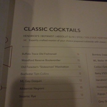 Range - cocktails - Steakhouses Near Me - San Antonio, Texas