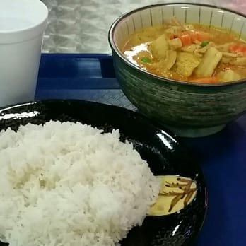 New Star Thai - Yellow Curry. Rice is comes included with the curry. Large portions of both. - Thai Near Me - Rosemead, California New Star Thai - Yellow Curry. Rice is comes included with the curry. Large portions of both. - Thai Near Me - Rosemead, California