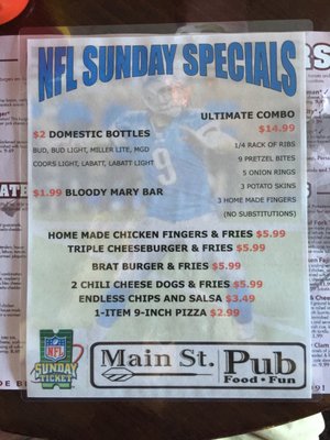 Menu photo 2 Main St Pub Kalamazoo, MI