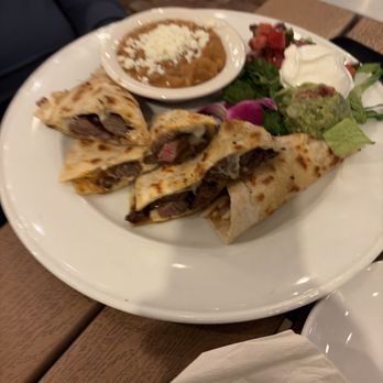 Anejo Cocina Winter Park - Steak quesadilla with refried beans - New Mexican Cuisine Near Me - Winter Park, Florida