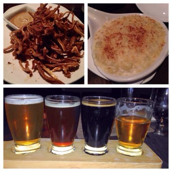 Haven Craft Kitchen + Bar - Pig's ear, Mac-n-cheese and a flight of beer. - New American Near Me - Orange, California