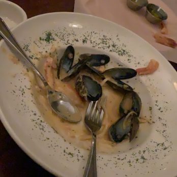Galyn's - Seafood pasta. So good I had every bite! - Seafood Near Me - Bar Harbor, Maine Galyn's - Seafood pasta. So good I had every bite! - Seafood Near Me - Bar Harbor, Maine