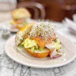 Smoked Salmon, Avocado, & Egg Sandwich